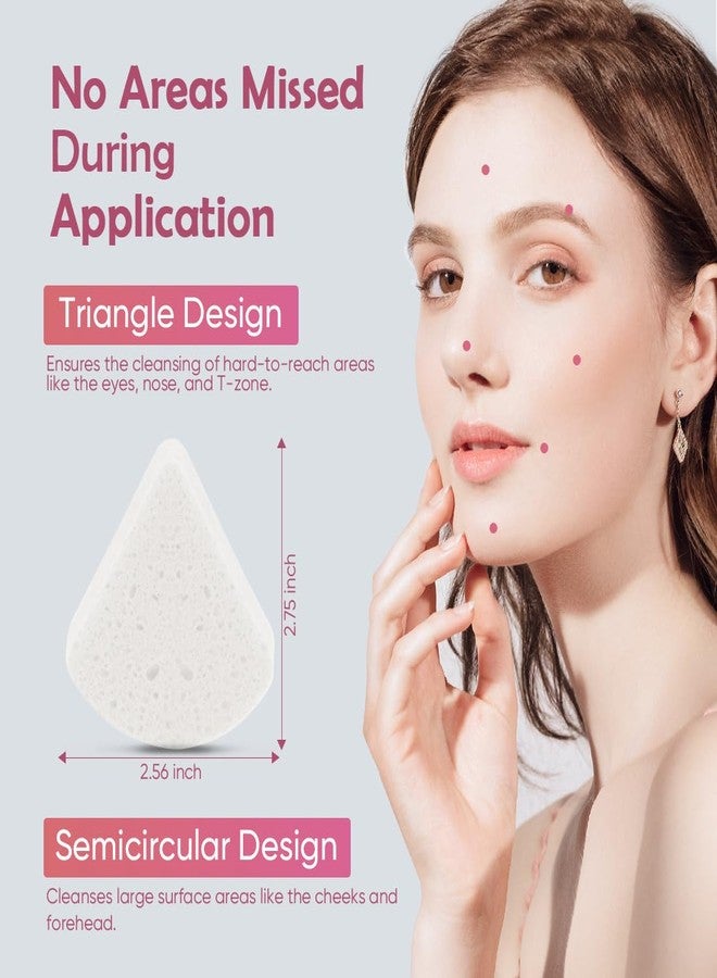 أيديا إسفنجات الوجه المضغوطة من أيديا، 96 قطعة، بيضاء اللون، قابلة لإعادة الاستخدام، لإزالة المكياج، من أساسيات السفر، وسادات تنظيف الوجه، إسفنجات تجميلية من السليلوز الطبيعي لتنظيف الوجه، وسادات تقشير. - Image 4